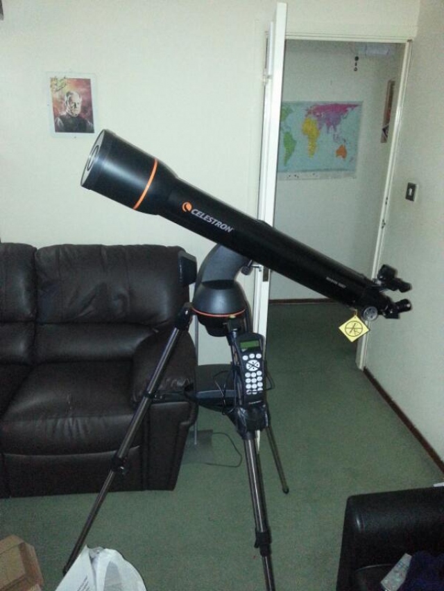A cheap telescope.