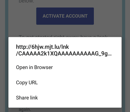 Weird confrimation address.