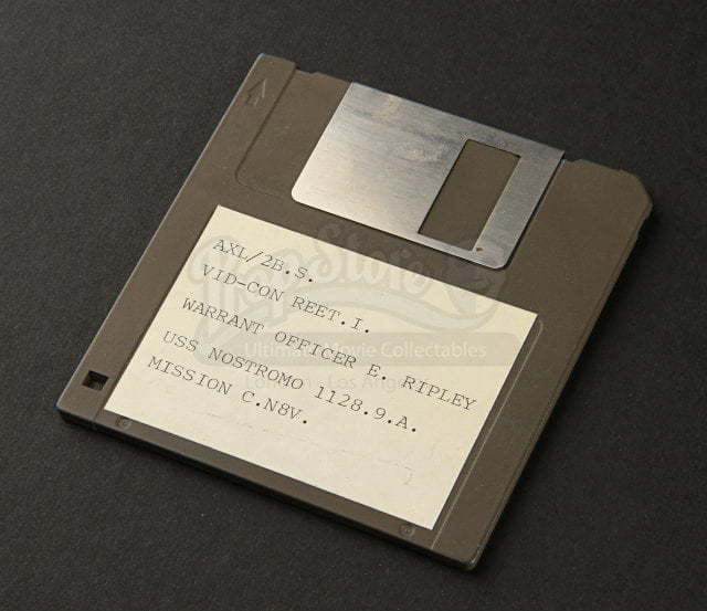 A floppy disk with Ripley's file on it.