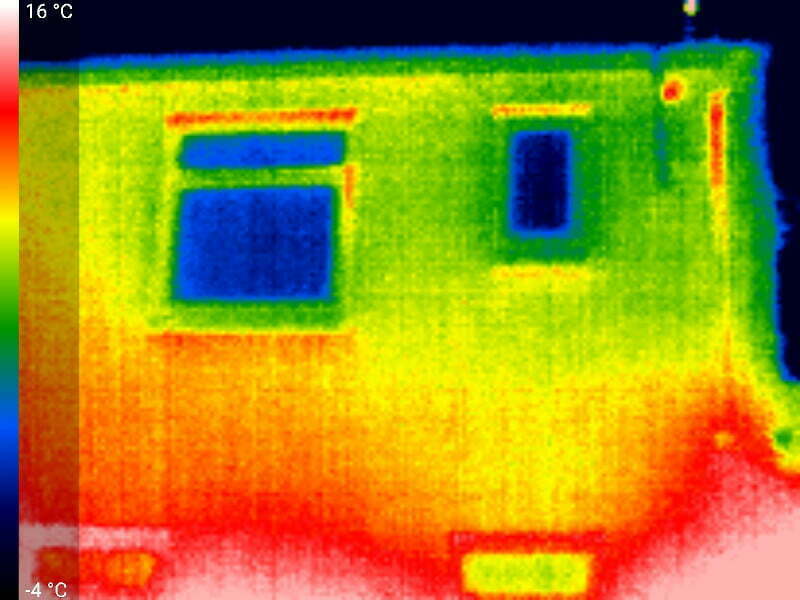 View of house with various hot-spots.