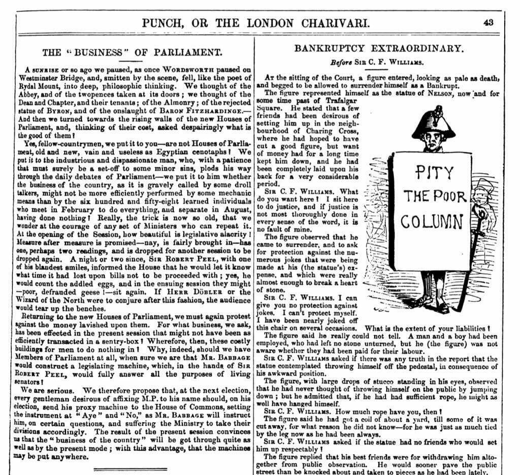 Screenshot of a scan of newsprint.
