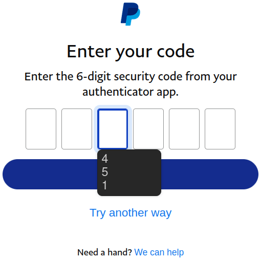 The third number has a dropdown featuring3 single numbers.