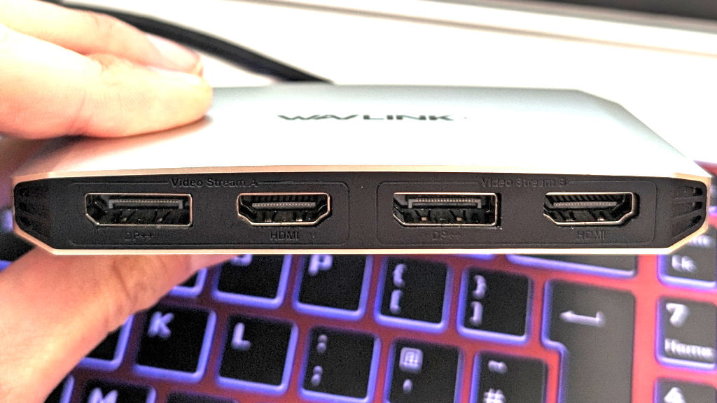 Output device with four ports.