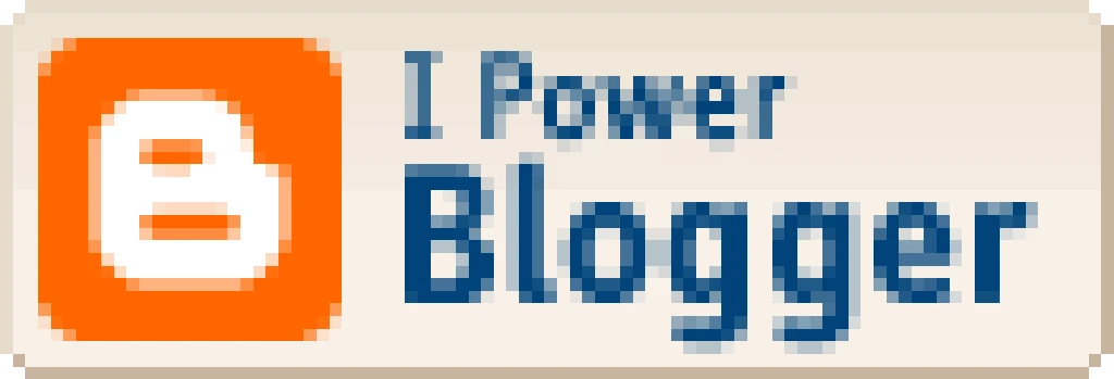 Heavily pixellated image saying "I Power Blogger".