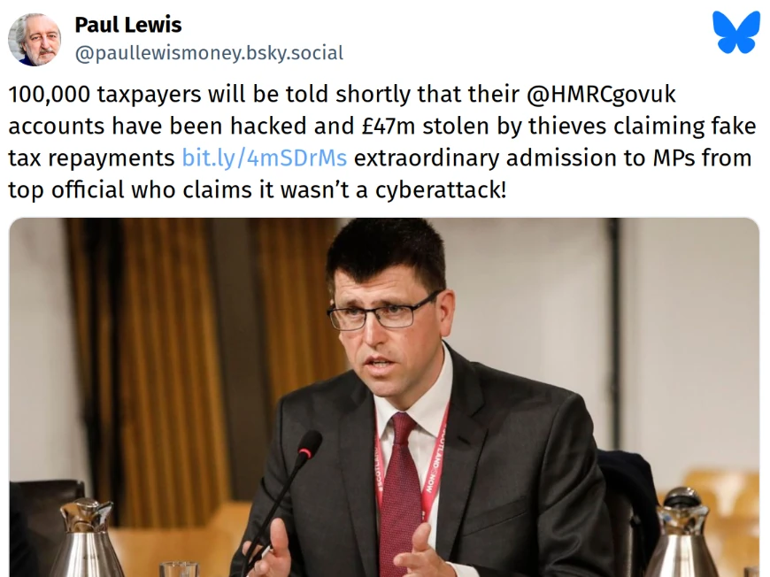 Screenshot showing a journalist's incredulity at a report.